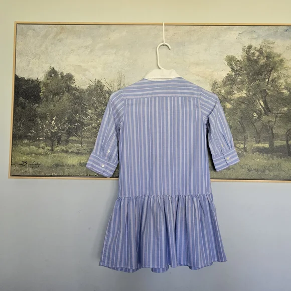 Polo by Ralph Lauren Light Blue Striped Dress - Picture 5 of 5